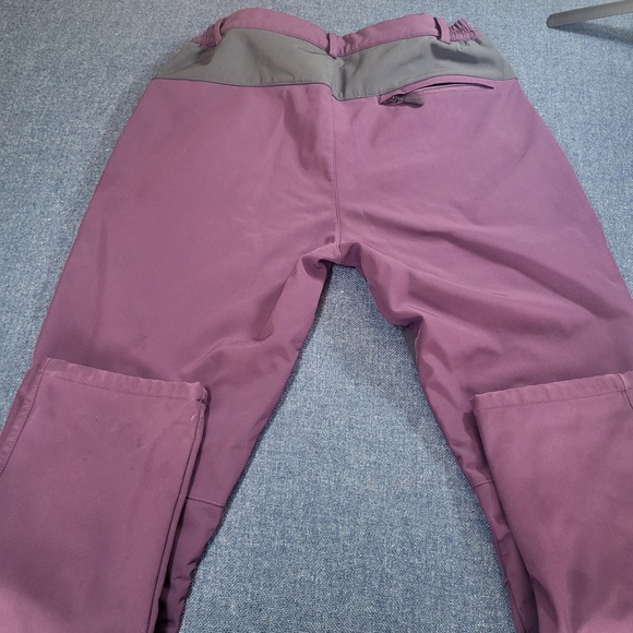 Outdoor Sports Mens XL Purple Fleece Lined Softshell Hiking Pants Colorblock - Picture 8 of 9